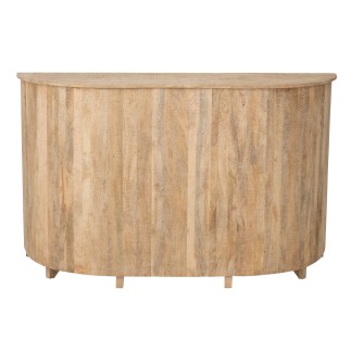 Mobile bar in legno di mango naturale 180x65x108 cm
