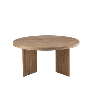 Mesa de comedor de madera de mango natural 150 x 76 x 150 cm