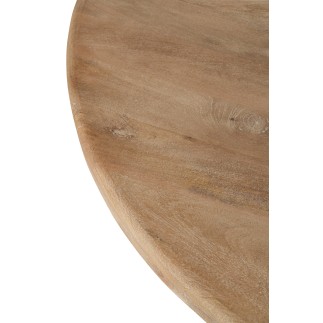 Mesa de comedor de madera de mango natural 150 x 76 x 150 cm
