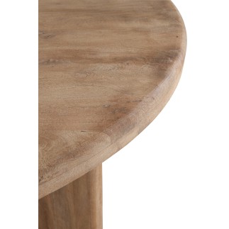 Table à manger en bois de manguier naturel 150x76x150 cm