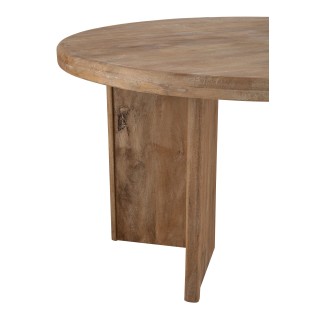 Mesa de comedor de madera de mango natural 150 x 76 x 150 cm