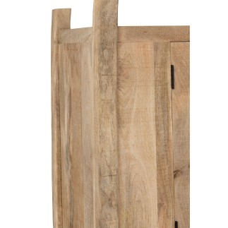 Mobile Silex in legno di mango naturale 110x58x174 cm