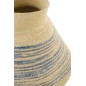 Cesto em junco azul e bege 56x56x70 cm Cesto em junco azul e bege 56x56x70 cm