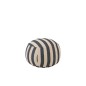 Pouf en bois et textile blanc cassé et bleu 61.5x61.5x45.5 cm Pouf en bois et textile blanc cassé et bleu 61.5x61.5x45.5 cm