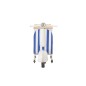 Meuble bar scooter en métal blanc et bleu 180x64x102 cm Meuble bar scooter en métal blanc et bleu 180x64x102 cm