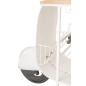 Meuble bar scooter en métal blanc et bleu 180x64x102 cm Meuble bar scooter en métal blanc et bleu 180x64x102 cm
