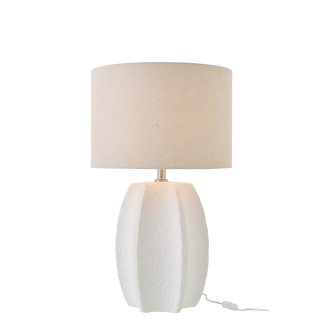 Lampada da tavolo in ceramica bianca 40,5x40,5x70 cm