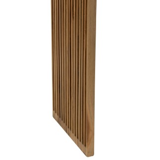 Consola con estante de madera de teca reciclada natural 130x30x80 cm (juego de 2)
