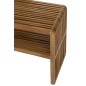 Consola con estante de madera de teca reciclada natural 130x30x80 cm (juego de 2) Consola con estante de madera de teca reciclada natural 130x30x80 cm (juego de 2)