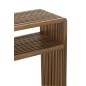 Consola con estante de madera de teca reciclada natural 130x30x80 cm (juego de 2) Consola con estante de madera de teca reciclada natural 130x30x80 cm (juego de 2)