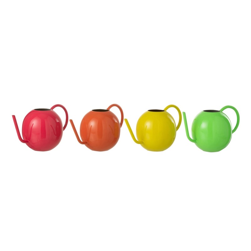 Arrosoir rond en métal multicolore 27x15.5x16 cm Arrosoir rond en métal multicolore 27x15.5x16 cm