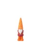 Duendecillo con sombrero de flores de poliresina naranja, 12 x 10,5 x 35,5 cm Duendecillo con sombrero de flores de poliresina naranja, 12 x 10,5 x 35,5 cm