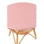 Tavolino in rattan rosa 89x90x75 cm Tavolino in rattan rosa 89x90x75 cm