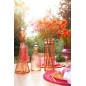 Jarro de vidro laranja 13 x 13 x 43 cm Jarro de vidro laranja 13 x 13 x 43 cm