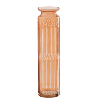 Vaso in vetro arancione 10x10x41 cm