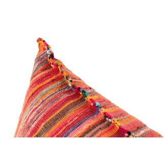 Pouf poire en coton multicouleur 150x100x40 cm