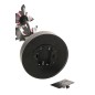 Candeeiro de mesa LED em forma de flor rosa, em metal preto, 20,8 x 18,7 x 36,5 cm Candeeiro de mesa LED em forma de flor rosa, em metal preto, 20,8 x 18,7 x 36,5 cm