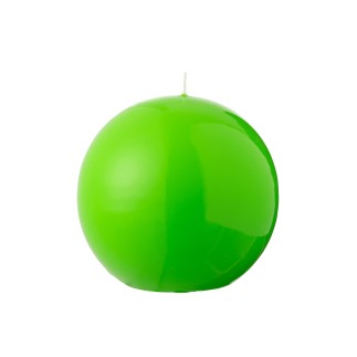 Bougie boule 50H vert D.15 cm