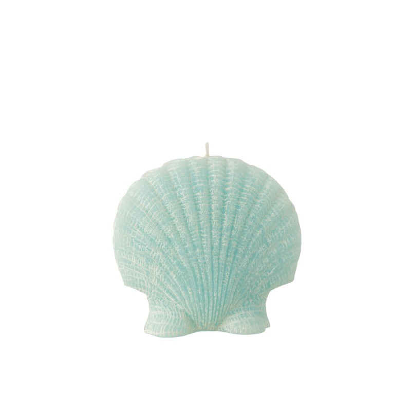Bougie coquillage 8H bleu azur 13x5x12 cm Bougie coquillage 8H bleu azur 13x5x12 cm