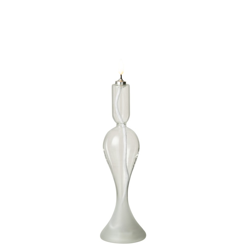 Vela LED de cristal transparente, 7,5 x 7,5 x 26 cm Vela LED de cristal transparente, 7,5 x 7,5 x 26 cm