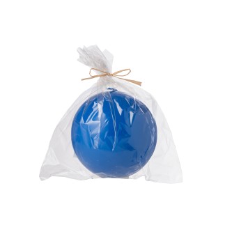 Vela esférica de 50 horas, azul, 15 cm de diámetro