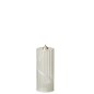 Vela LED de cristal transparente, 6 x 6 x 14 cm Vela LED de cristal transparente, 6 x 6 x 14 cm