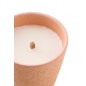 Bougie en céramique beige 12x12x11 cm Bougie en céramique beige 12x12x11 cm