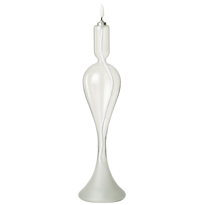 Vela LED de cristal transparente, 9 x 9 x 34 cm Vela LED de cristal transparente, 9 x 9 x 34 cm