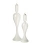 Bougie LED en verre transparent 9x9x34 cm