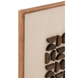 Quadro in legno naturale 82 x 4 x 122 cm