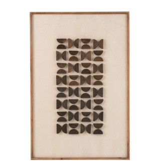 Quadro in legno naturale 82 x 4 x 122 cm