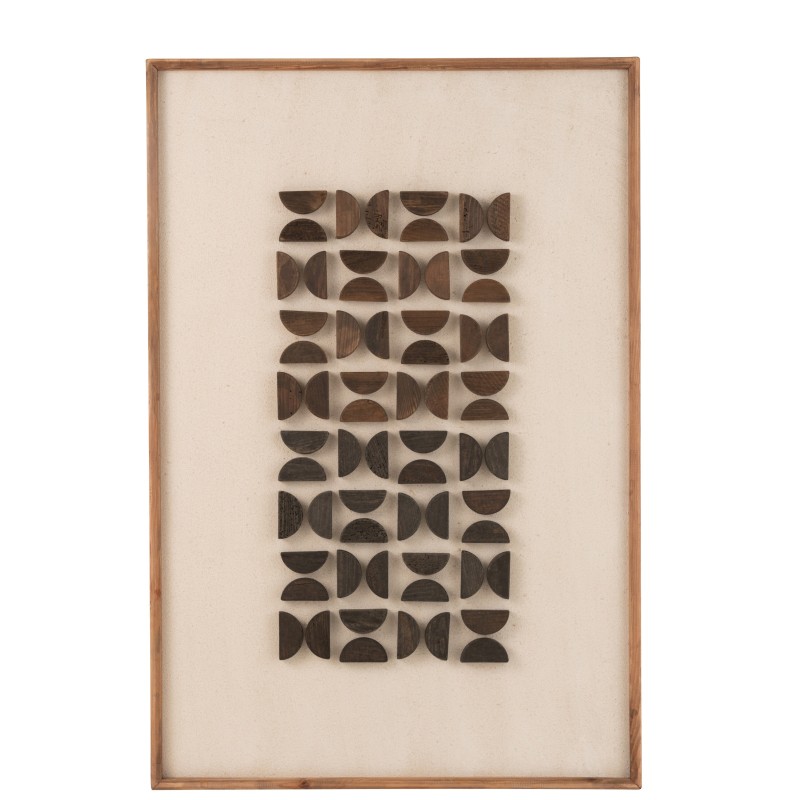 Quadro in legno naturale 82 x 4 x 122 cm Quadro in legno naturale 82 x 4 x 122 cm