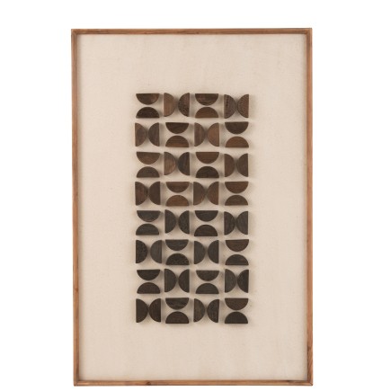Quadro in legno naturale 82 x 4 x 122 cm
