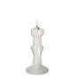 Vela LED de cristal transparente, 9,5 x 9,5 x 22,5 cm Vela LED de cristal transparente, 9,5 x 9,5 x 22,5 cm