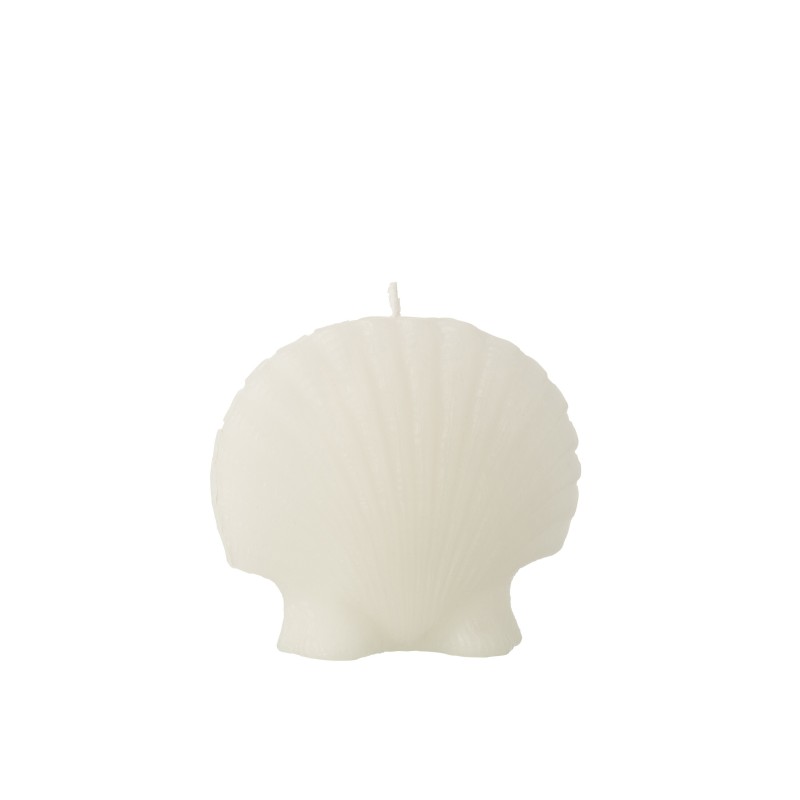 Candela a forma di conchiglia, 8 ore, bianca, 13x5x12 cm Candela a forma di conchiglia, 8 ore, bianca, 13x5x12 cm