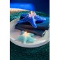 Vela em forma de estrela do mar, 3 horas, azul-celeste, 20,5 x 20,5 x 6,5 cm Vela em forma de estrela do mar, 3 horas, azul-celeste, 20,5 x 20,5 x 6,5 cm