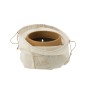 Bougie extérieure 18H en ciment jaune 14x14x11 cm Bougie extérieure 18H en ciment jaune 14x14x11 cm