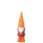 Duendecillo con sombrero de flores de poliresina naranja, 19 x 15 x 61 cm Duendecillo con sombrero de flores de poliresina naranja, 19 x 15 x 61 cm