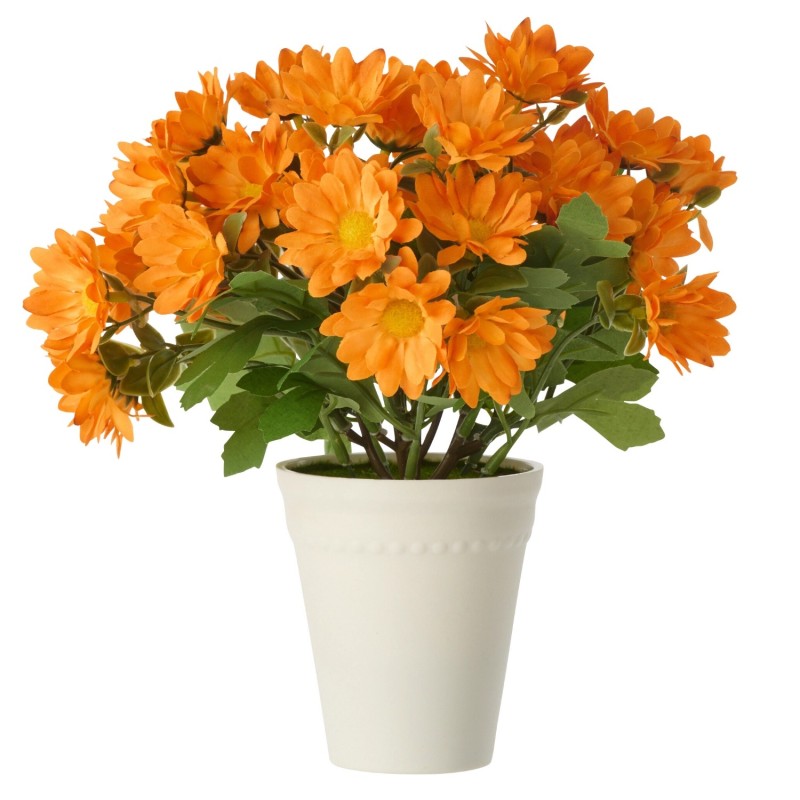 Marguerite artificielle en plastique orange 15x15x21 cm Marguerite artificielle en plastique orange 15x15x21 cm