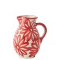 Vaso da fiori in ceramica rossa 17x17x21 cm Vaso da fiori in ceramica rossa 17x17x21 cm
