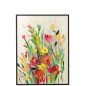 Tableau de fleurs en acrylique multicouleur 92.5x4.5x122.5 cm Tableau de fleurs en acrylique multicouleur 92.5x4.5x122.5 cm