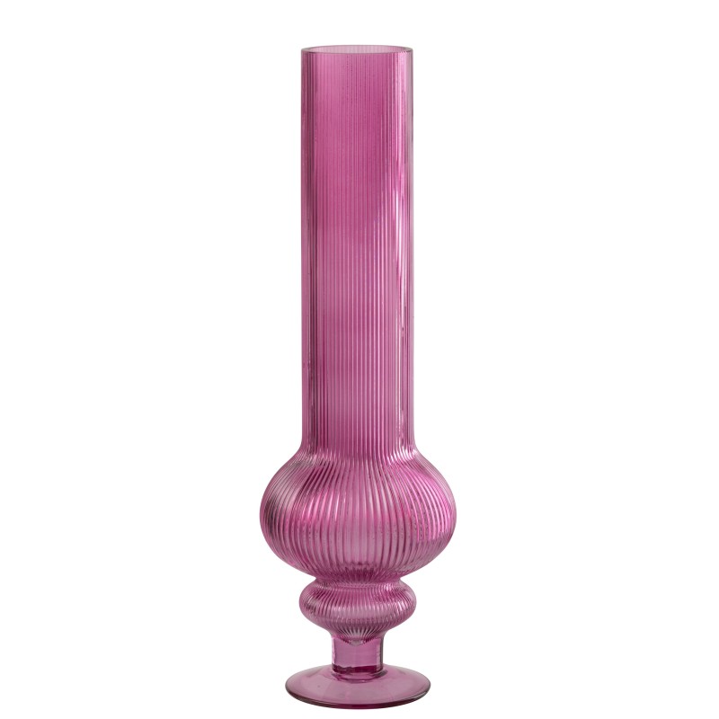 Vaso «Ada» in vetro rosa 15,3 x 15,3 x 50 cm Vaso «Ada» in vetro rosa 15,3 x 15,3 x 50 cm