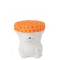 Mesa auxiliar «Gato» em poliresina branca, 32,5 x 32,5 x 34,5 cm Mesa auxiliar «Gato» em poliresina branca, 32,5 x 32,5 x 34,5 cm