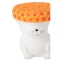 Mesita auxiliar «Gato» de poliresina blanca, 32,5 x 32,5 x 34,5 cm Mesita auxiliar «Gato» de poliresina blanca, 32,5 x 32,5 x 34,5 cm