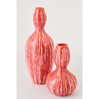 Cache-pot en céramique multicouleur 16x16x14 cm