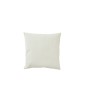 Coussin carré fleurs rose en coton blanc 45x45x10 cm Coussin carré fleurs rose en coton blanc 45x45x10 cm