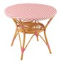 Mesa de ratán rosa, 89 x 90 x 75 cm Mesa de ratán rosa, 89 x 90 x 75 cm