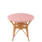 Mesa de ratán rosa, 89 x 90 x 75 cm Mesa de ratán rosa, 89 x 90 x 75 cm