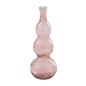 Vase bouteille en verre rose 17x17x48 cm Vase bouteille en verre rose 17x17x48 cm