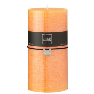 Candela cilindrica 150H arancione 10x10x20 cm